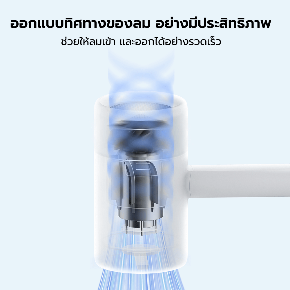 พัดลมพกพา CUKTECH BF01 สีดำ JET FAN แบบ USB-A ลมแรง 10.5 M/S สำหรับใช้งานกับแบตสำรอง หรือหัวชาร์จ